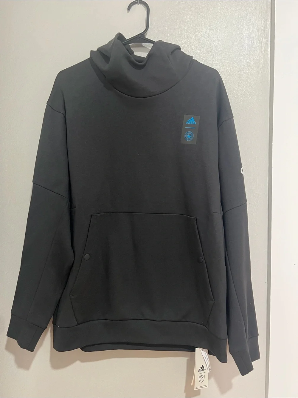 adidas MLS Charlotte Black Men’s Pullover Hoodie